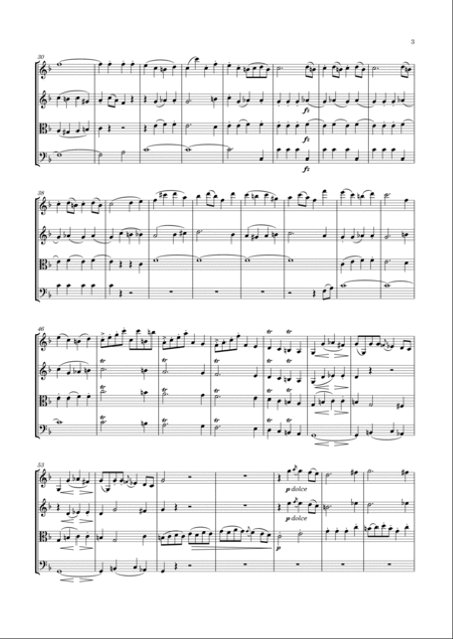 Haydn - String Quartet in F major, Hob.III:73 ; Op.74 No.2 