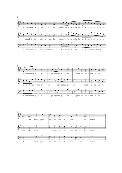 Je Ne Fus Jamais Si Aise (with lyrics) - Pierre Certon -1542