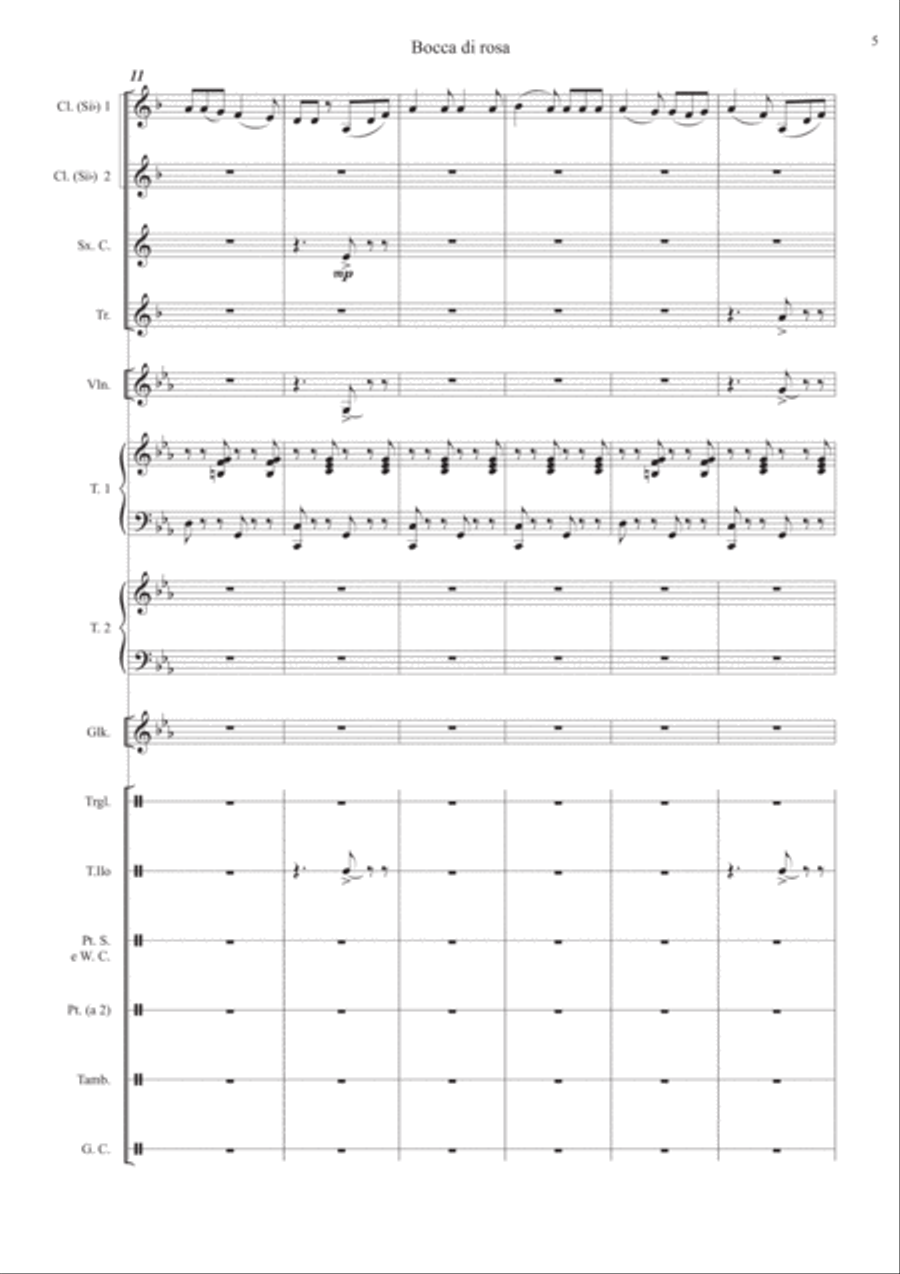 Bocca Di Rosa Small Ensemble scores gallery preview page 5