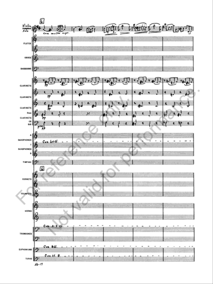 Concerto for Violin by Peter Ilyich Tchaikovsky Concert Band - Sheet Music page 19