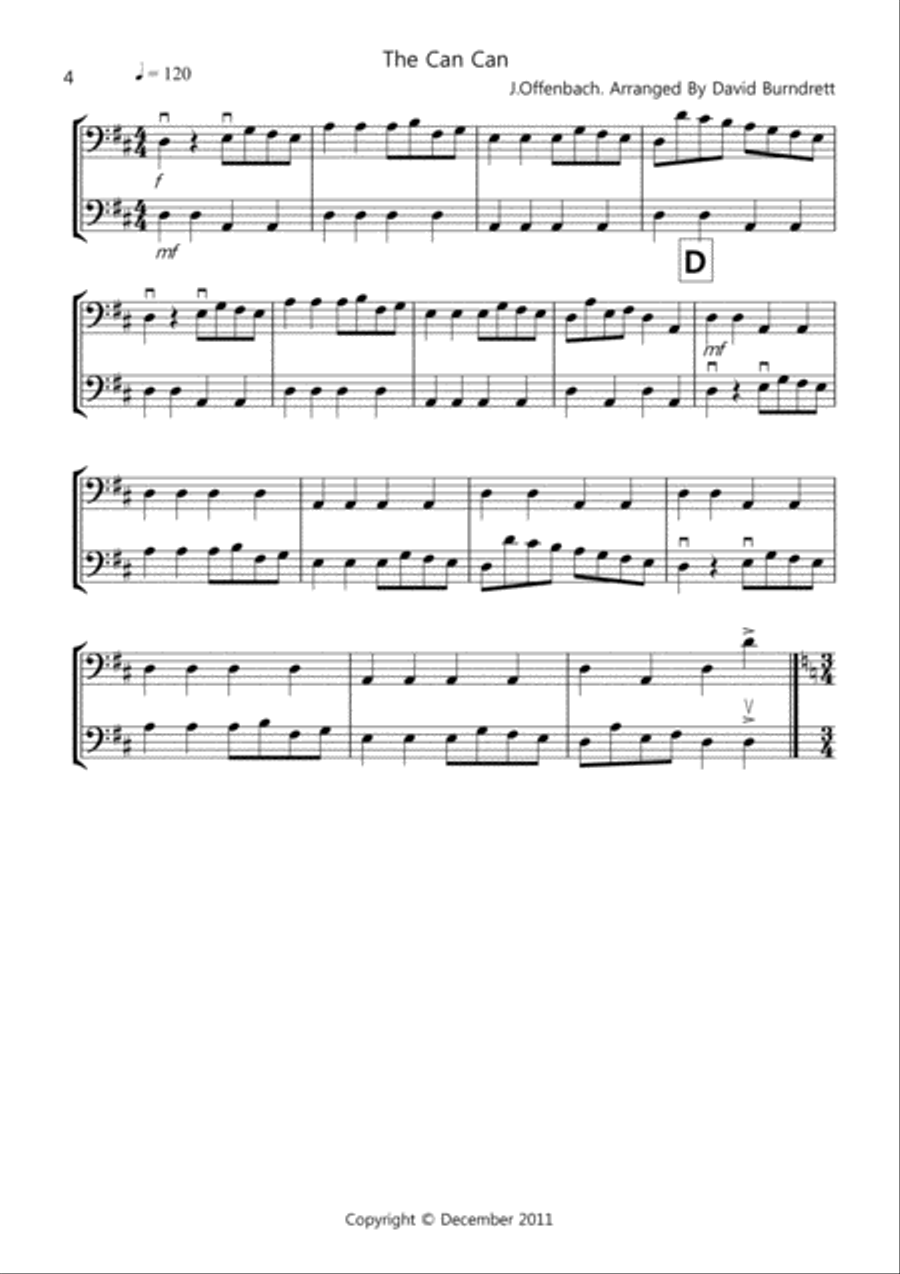 8 Easy Duets for Cello And Double Bass String Duet scores gallery preview page 4