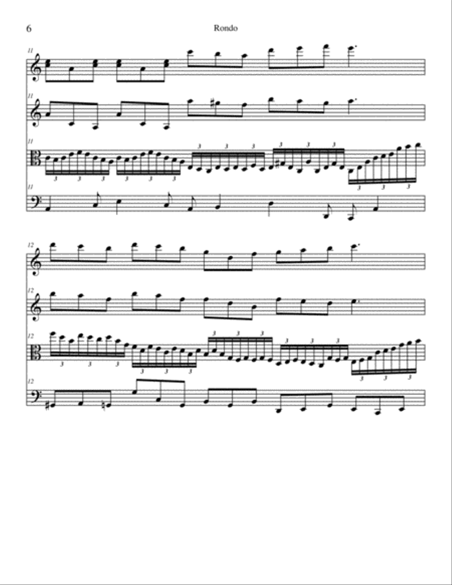 Rondo Rondo String Quartet scores gallery preview page 6