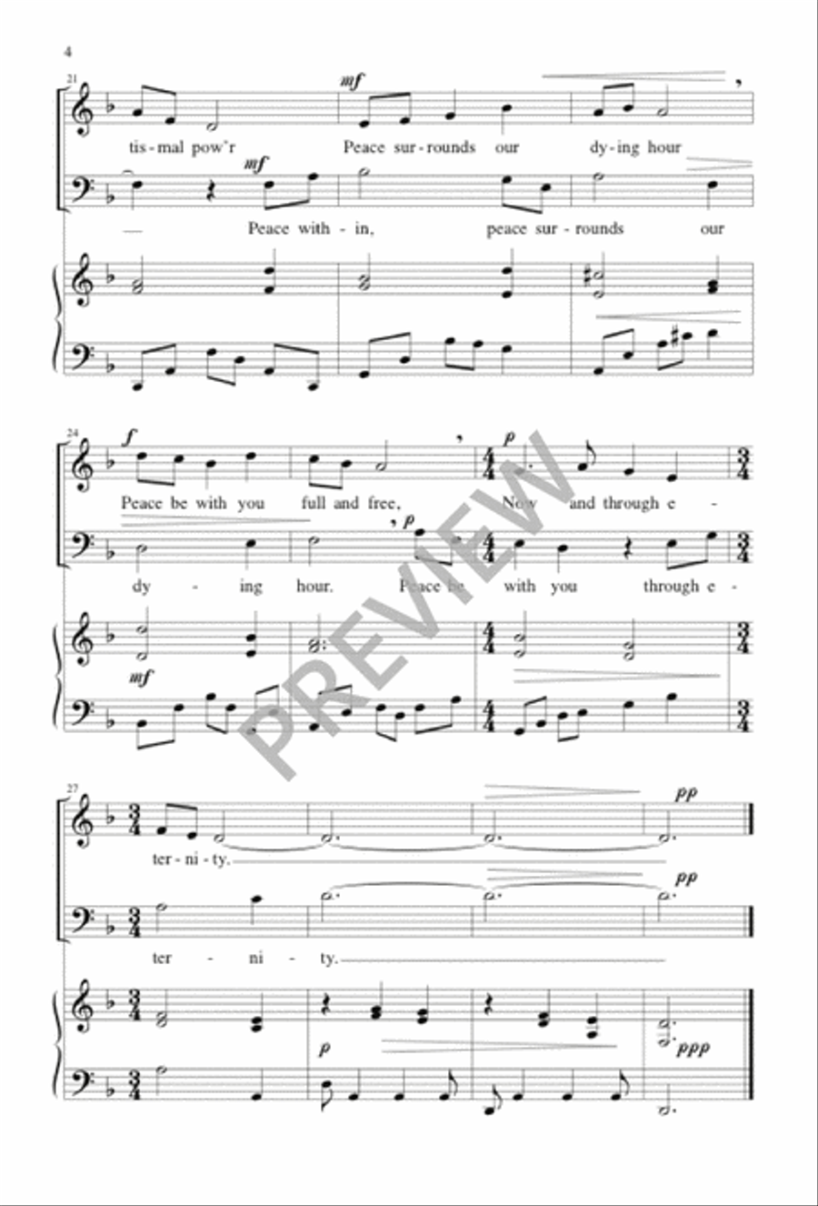 Peace to Soothe Our Bitter Woes 2-Part scores gallery preview page 5