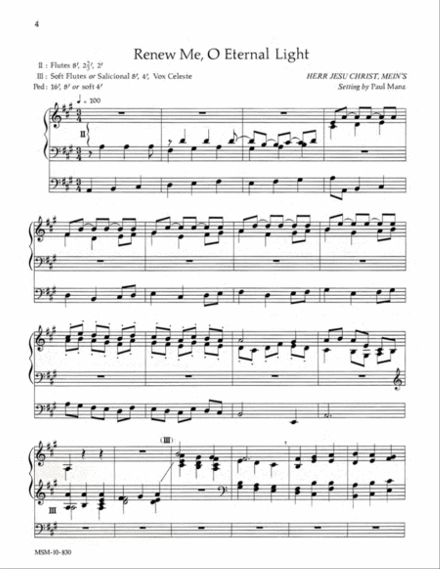 Improvisations on General Hymns Organ scores gallery preview page 3