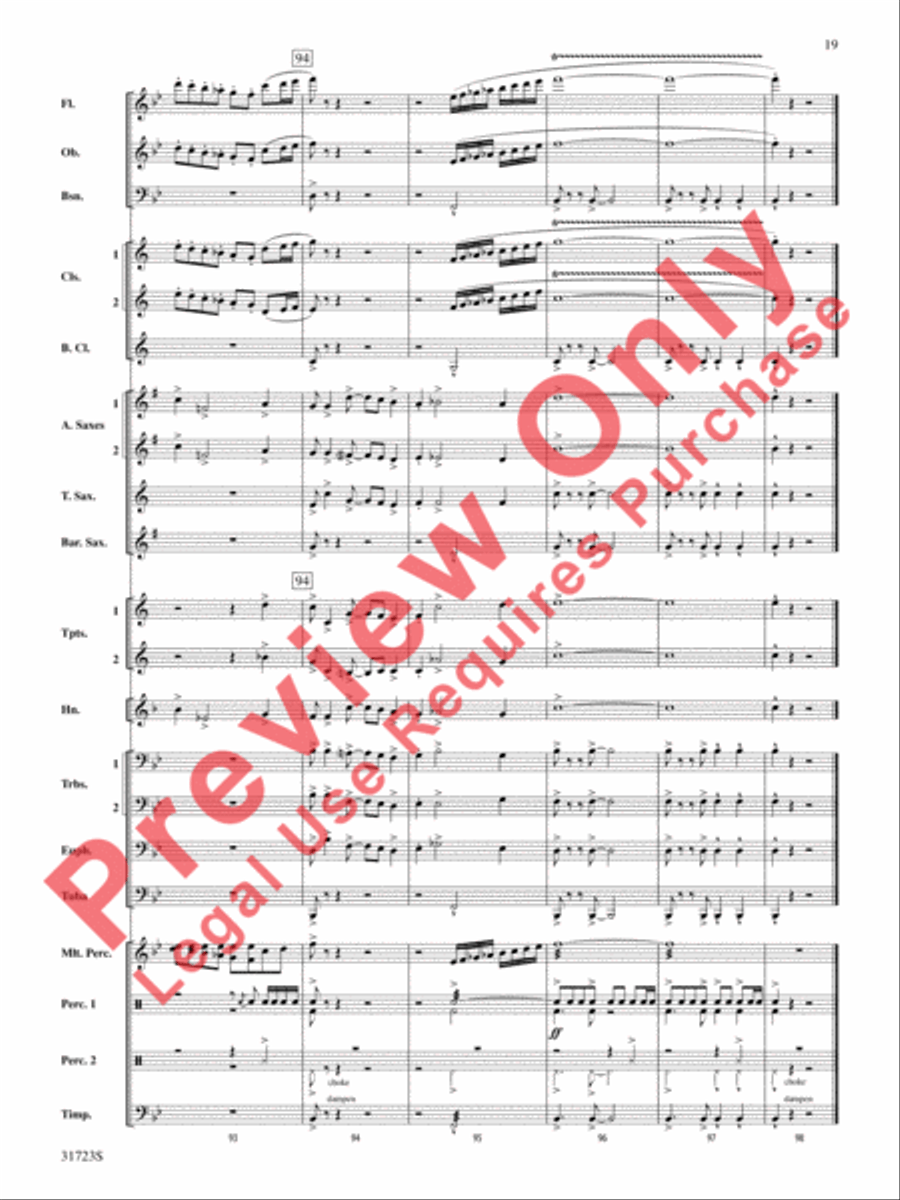 Western Horizons Concert Band scores gallery preview page 20