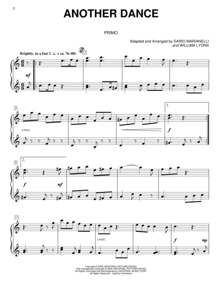 Another Dance (from Pride And Prejudice) (arr. Carol Klose)