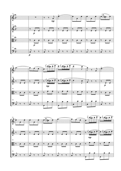 "Libiamo ne' lieti calici" (Brindisi) for String Quartet image number null