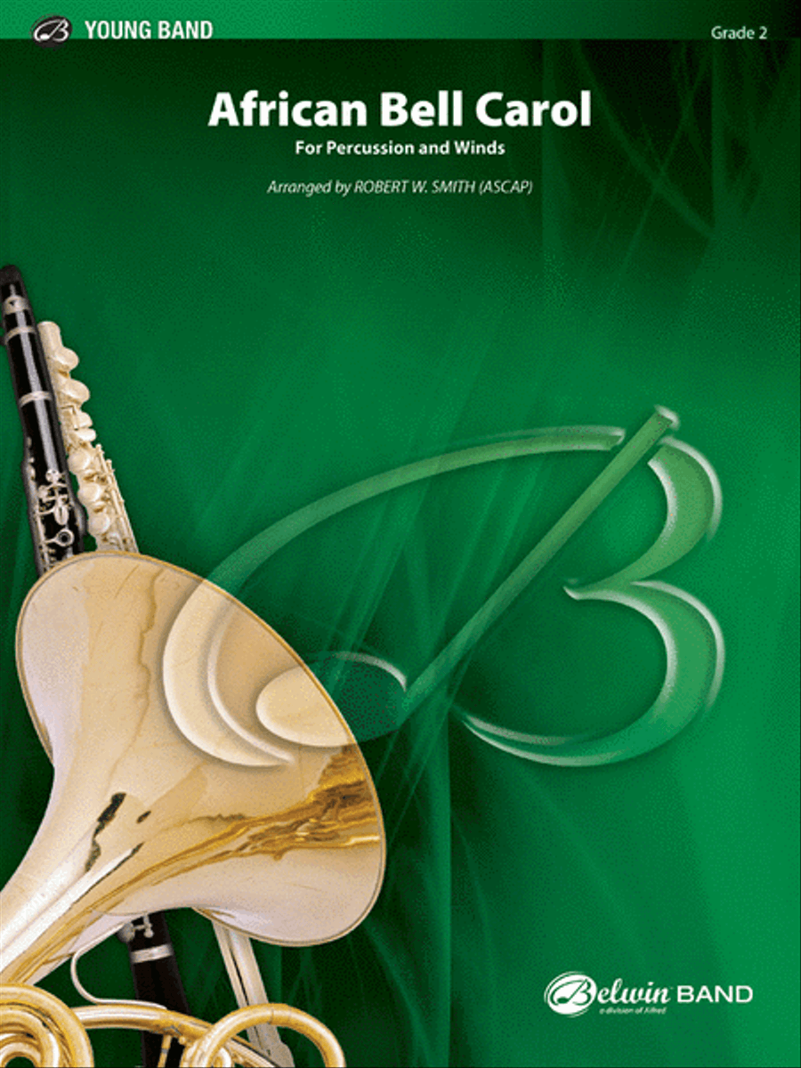 African Bell Carol (for Percussion and Winds) Concert Band scores gallery preview page 1