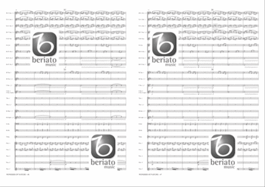 Wonders of Nature Fanfare Band scores gallery preview page 17