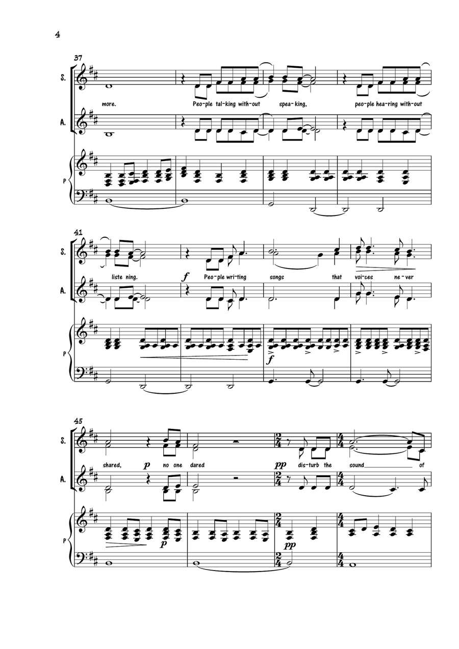 The Sound Of Silence The Sound Of Silence SA scores gallery preview page 4