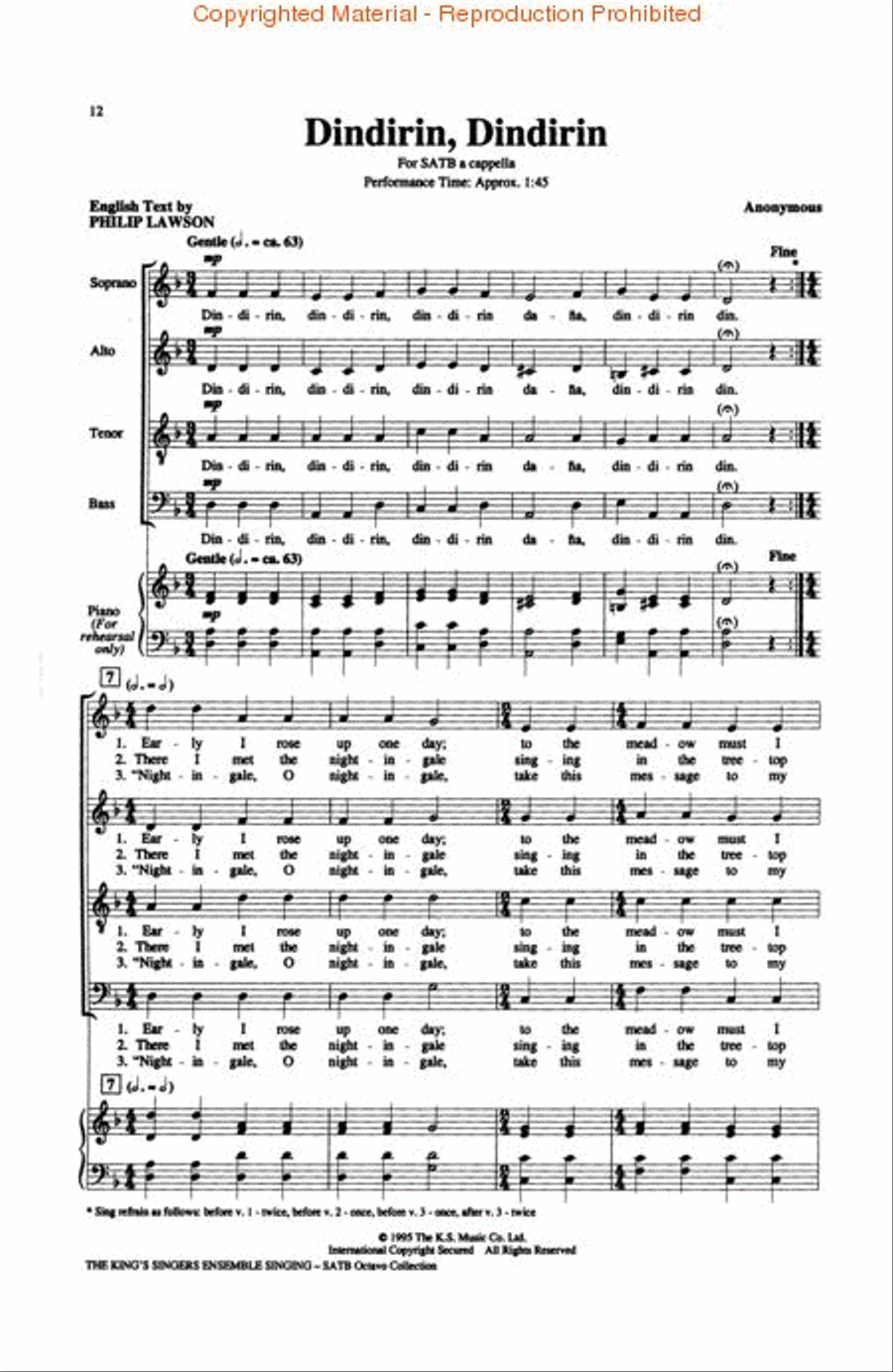 Ensemble Singing Collection 4-Part scores gallery preview page 3
