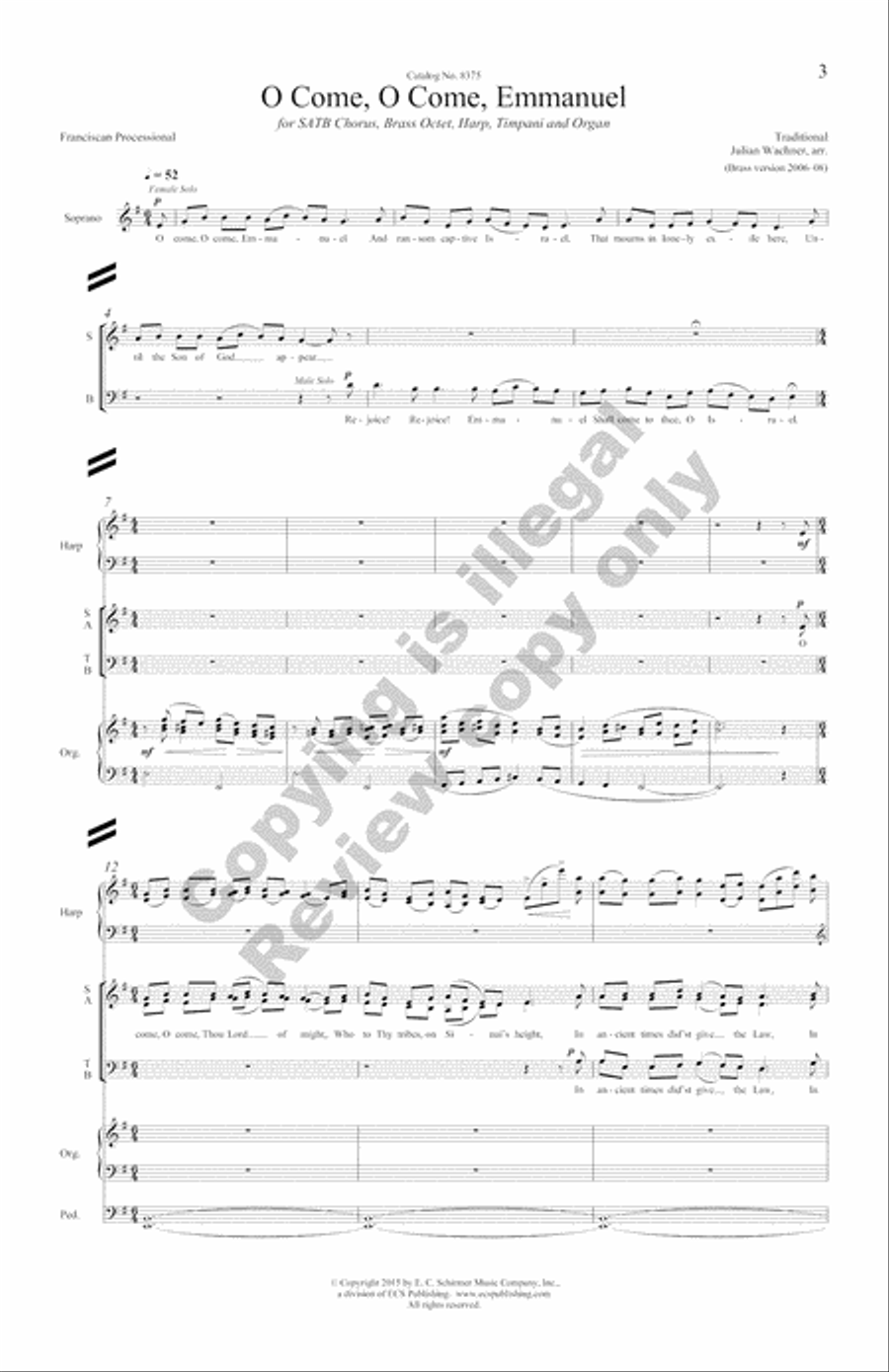 The Snow Lay On the Ground!: Nine Festive Carol Settings (Complete Compilation Full Score) Choir scores gallery preview page 22