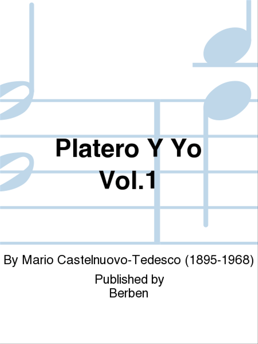 Platero Y Yo Vol. 1 Chamber Music scores gallery preview page 1