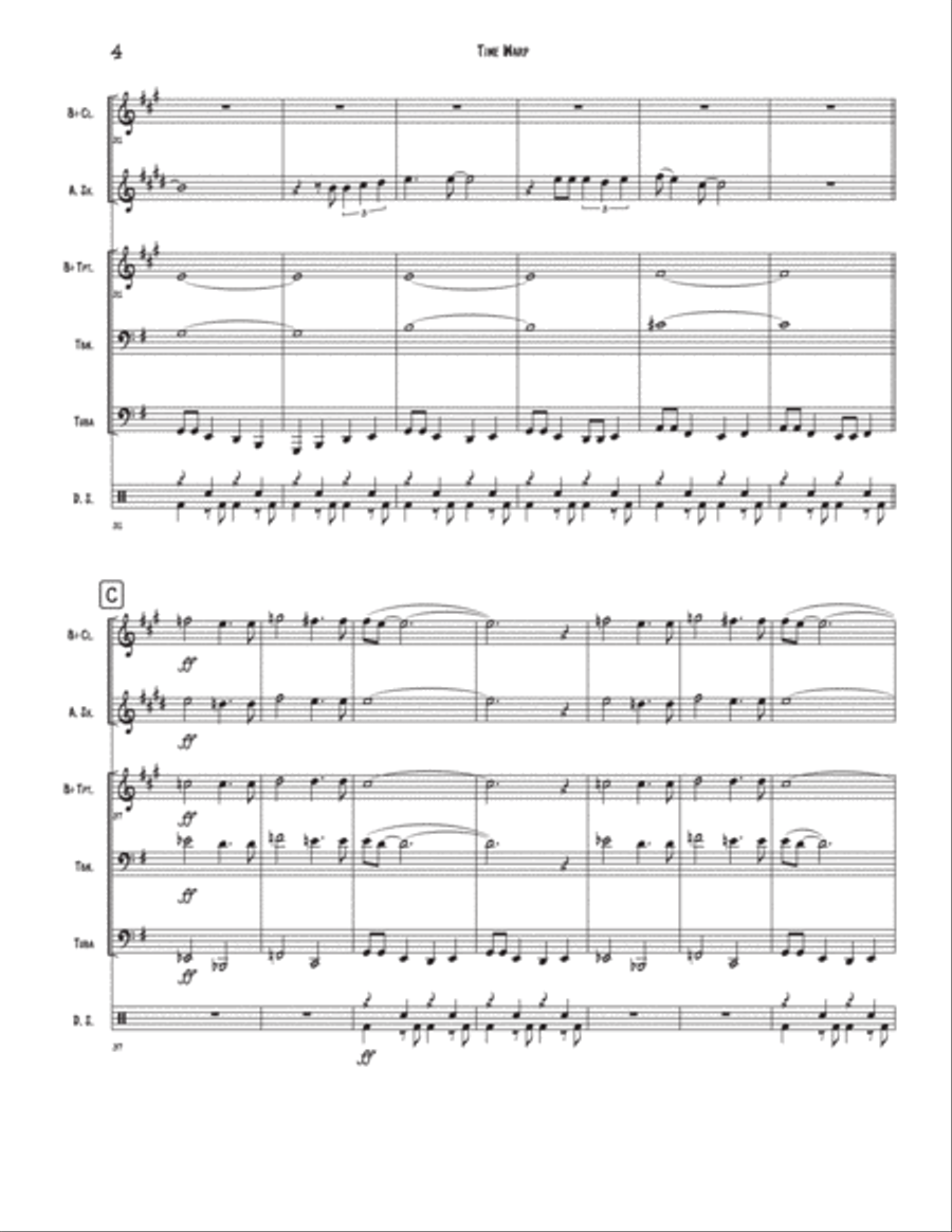 Time Warp Small Ensemble scores gallery preview page 4
