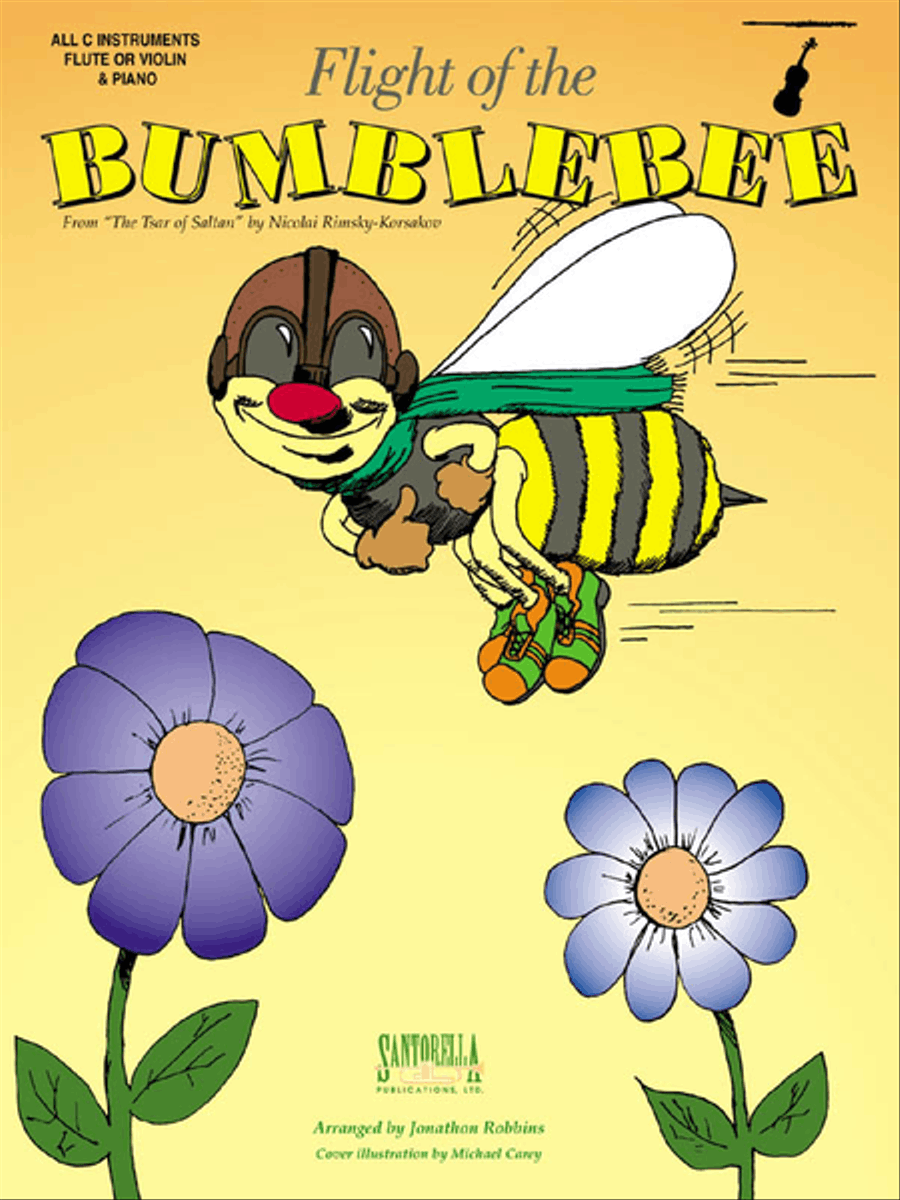 Flight of The Bumblebee for Flute and Piano Flute Solo scores gallery preview page 1