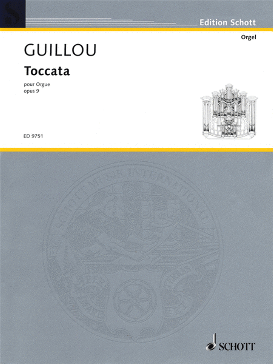 Toccata, Op. 9 Toccata, Op. 9 Organ scores gallery preview page 1