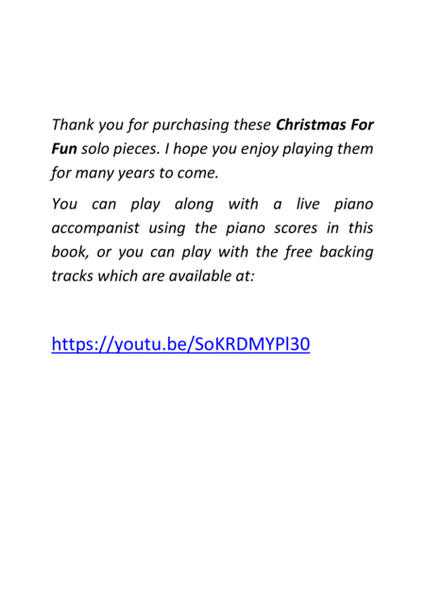 6 Christmas Tenor Horn Solos for Fun - with FREE BACKING TRACKS + piano accompaniment to play along image number null