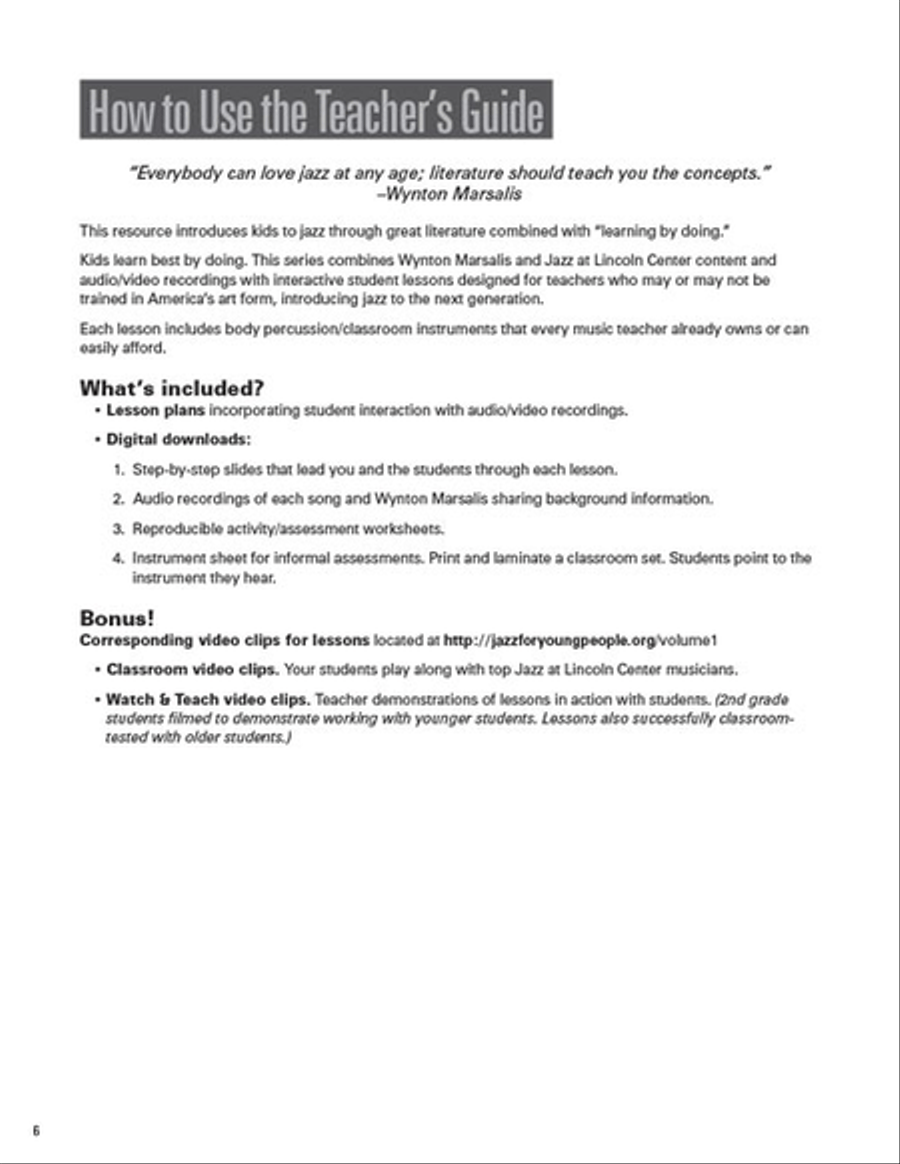 A Teacher's Resource Guide to Jazz for Young People – Volume 1 Choir scores gallery preview page 3