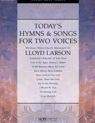 Book cover for Today's Hymns and Songs for Two Voices, Vol 1