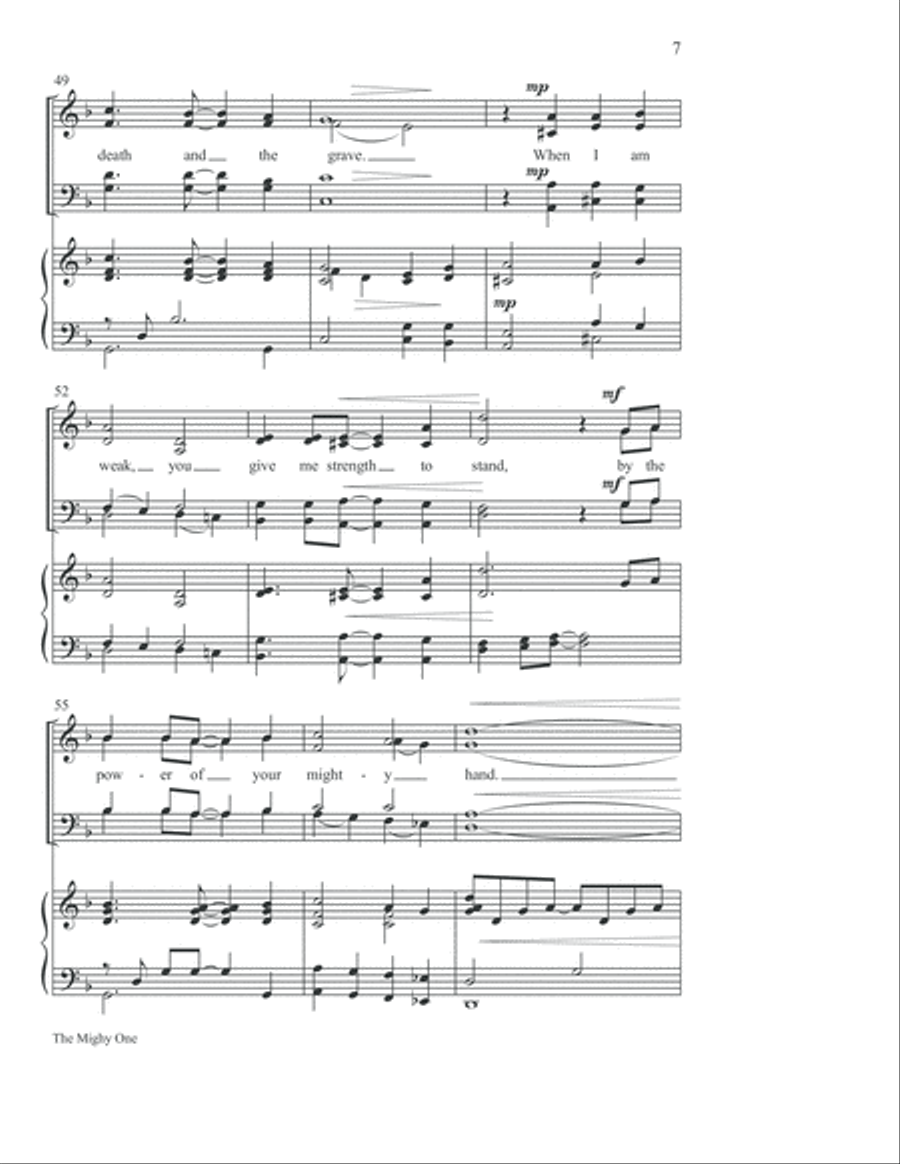 The Mighty One 4-Part scores gallery preview page 8