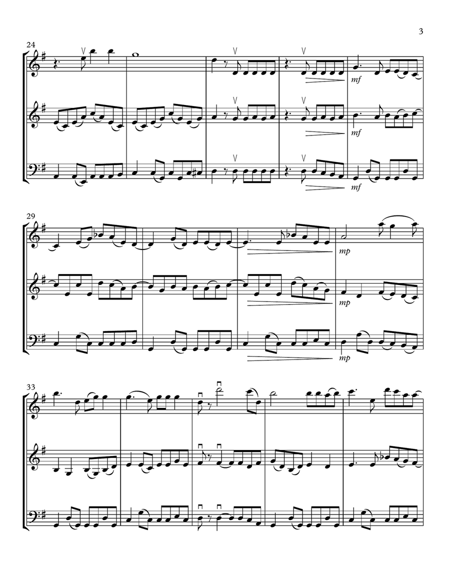 I'll Be Your Mirror String Trio scores gallery preview page 3