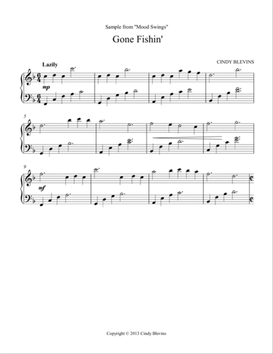 Mood Swings, 14 original solos for Lever or Pedal Harp Pedal Harp scores gallery preview page 5