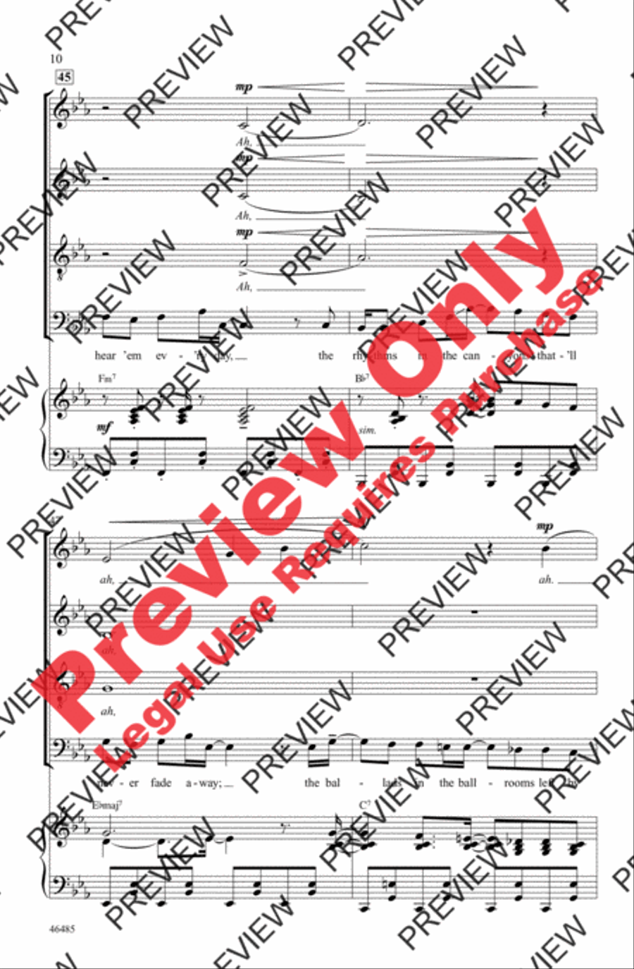 Another Day of Sun 4-Part scores gallery preview page 10