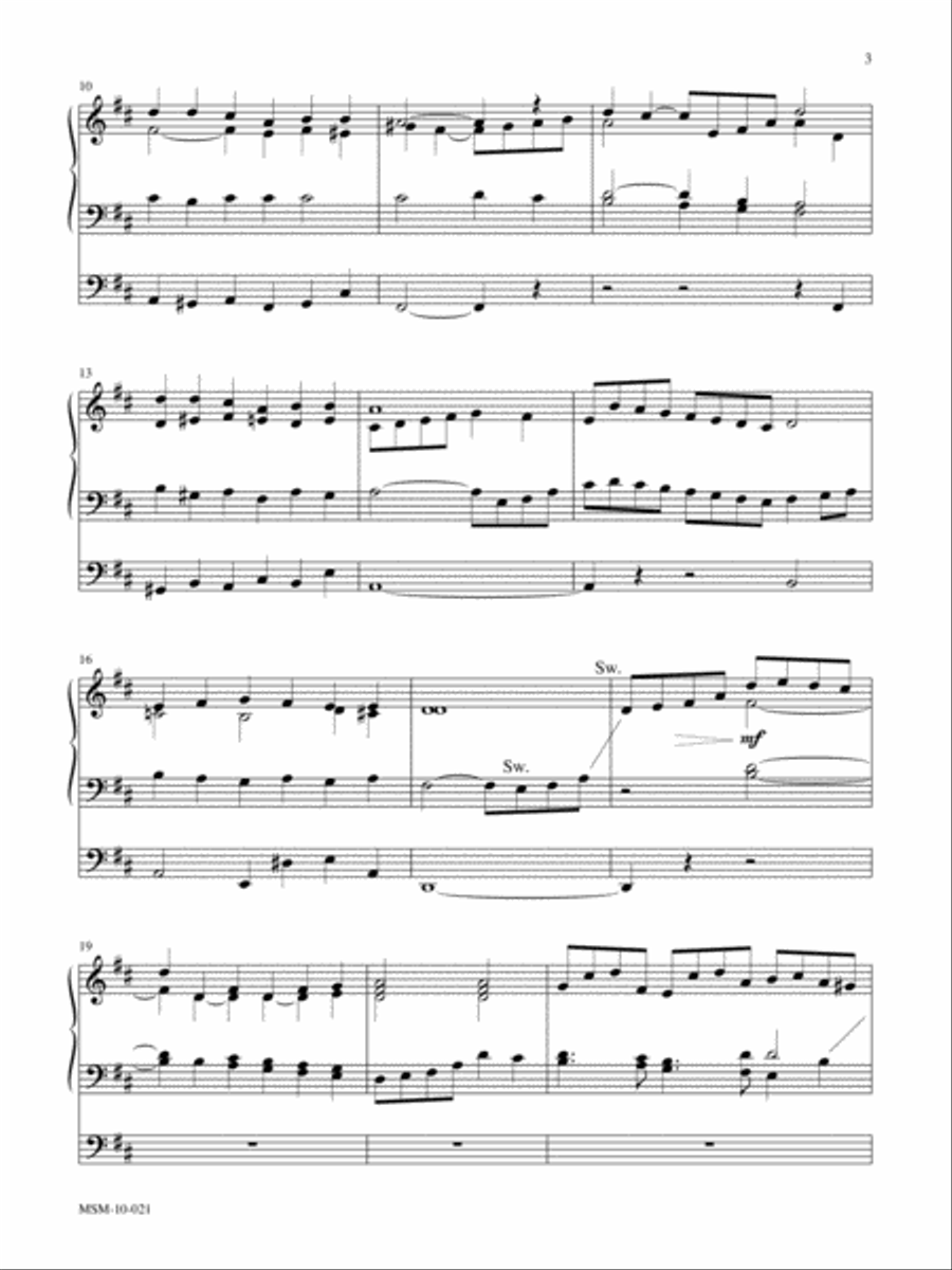 I'll Praise My Maker Three Hymn Settings for Organ Organ Solo scores gallery preview page 3