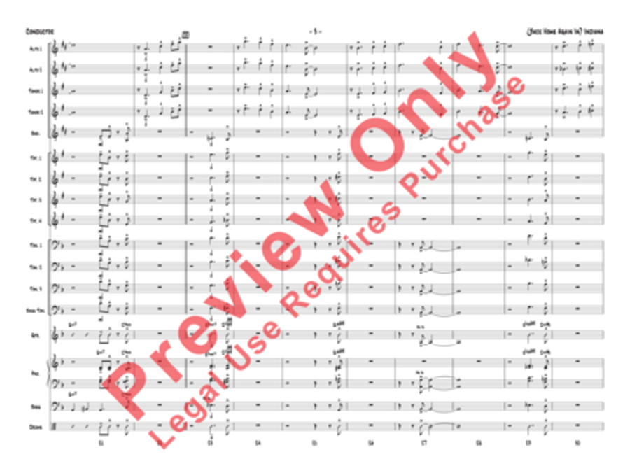 (Back Home Again In) Indiana Jazz Ensemble scores gallery preview page 23