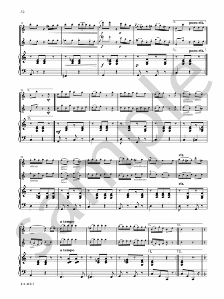 Sparklers Sparklers Chamber Music scores gallery preview page 12