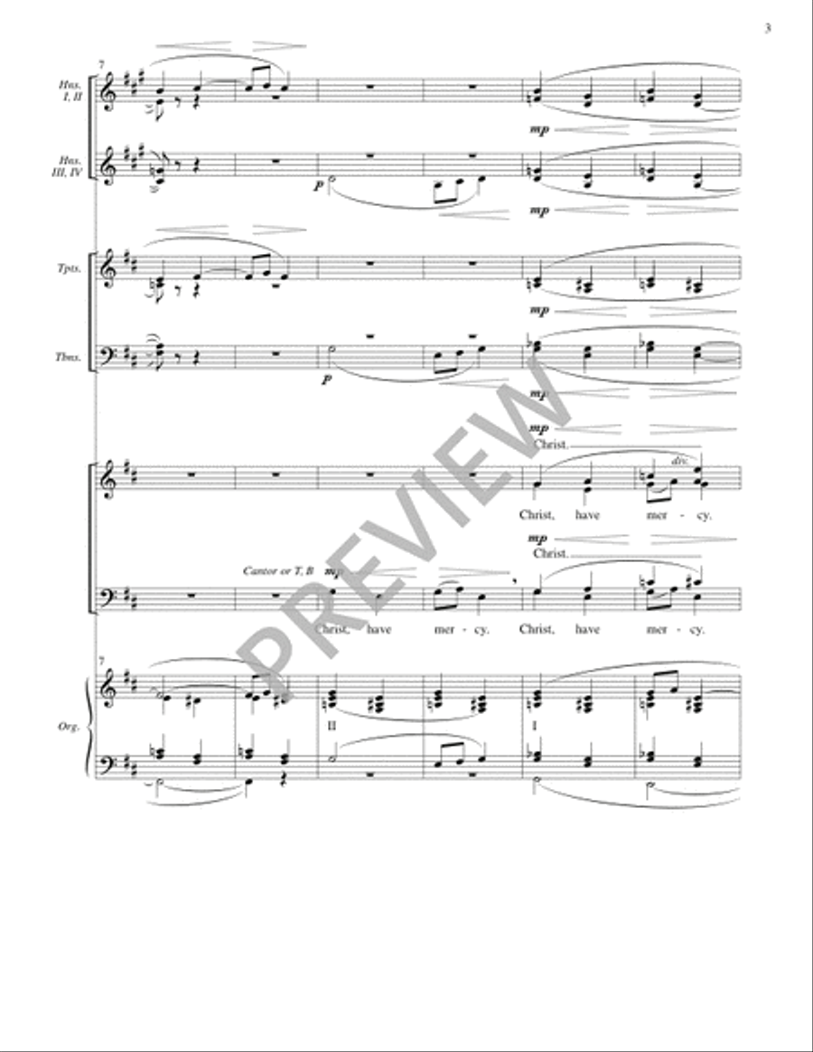 Mass for the City (Full Score) 4-Part scores gallery preview page 3