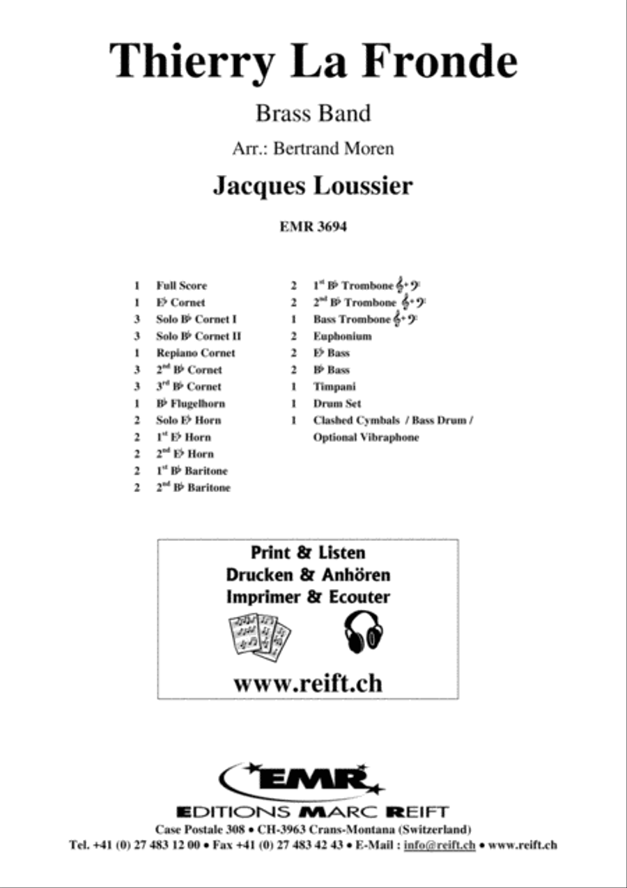 Thierry La Fronde Brass Band scores gallery preview page 2