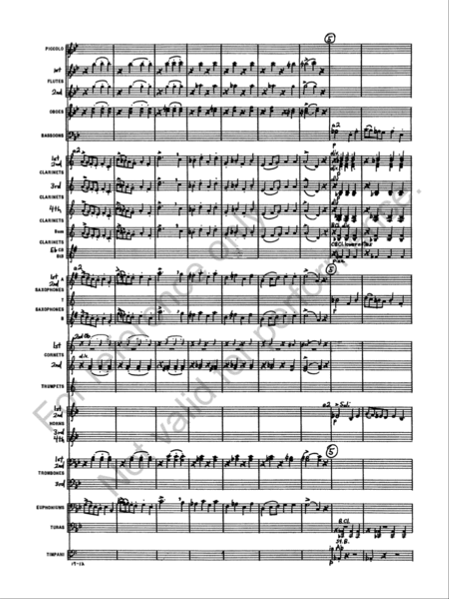Marche Militaire Francaise Concert Band scores gallery preview page 14