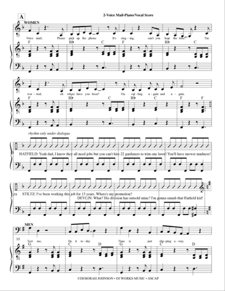 STILTZ the Musical Vocal-Piano Score Choir scores gallery preview page 5