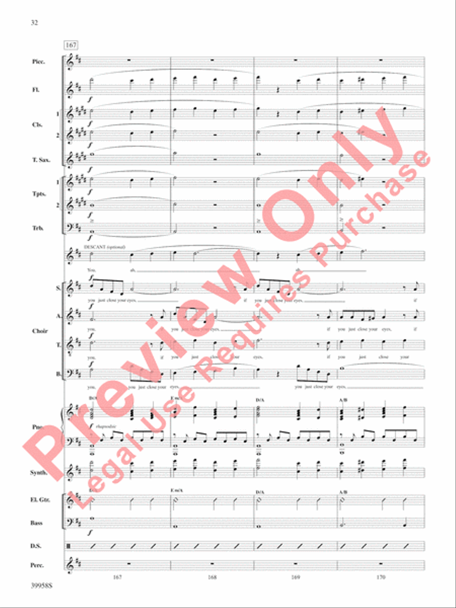 Elf: A Medley from the Broadway Musical Choir scores gallery preview page 33