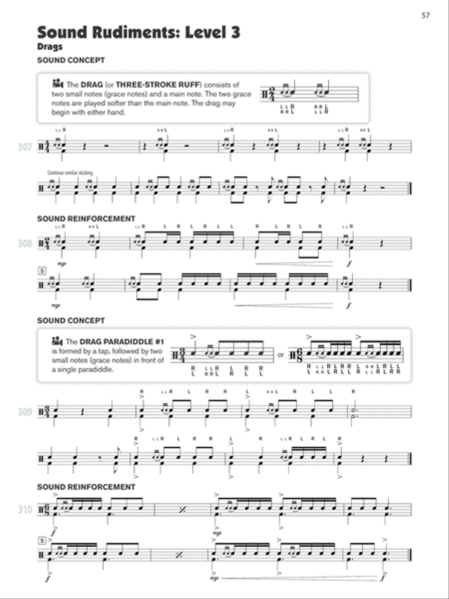 Sound Percussion (Snare/Bass Drum) Percussion Ensemble scores gallery preview page 3