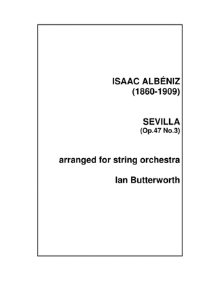ALBENIZ Sevilla Op.47 No.3 for string orchestra