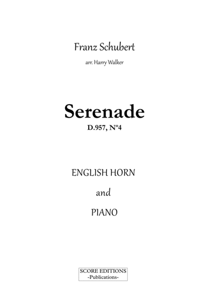 Shubert: Serenade for English Horn and Piano image number null