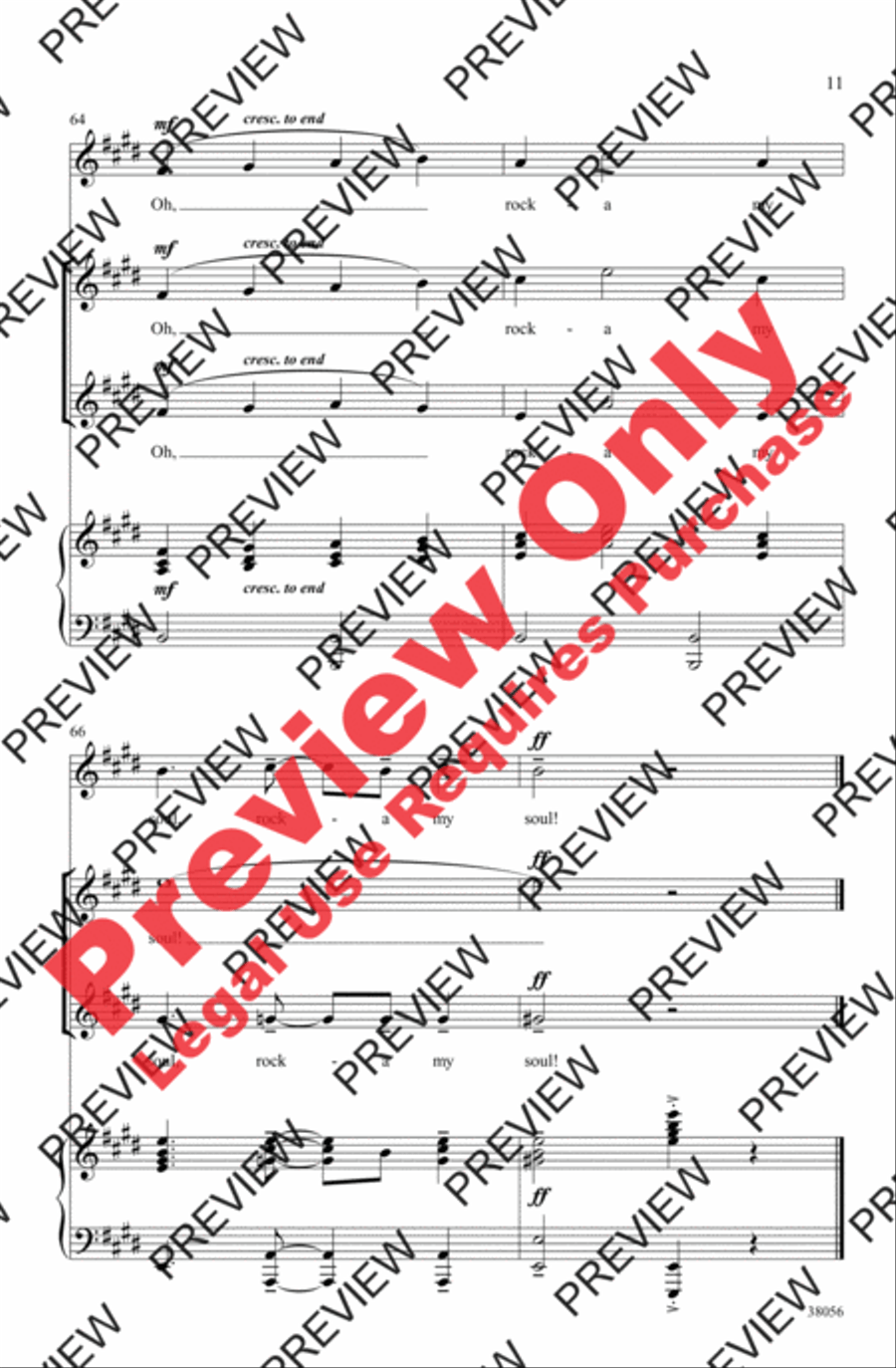 Rock Me, Lord 2-Part scores gallery preview page 11