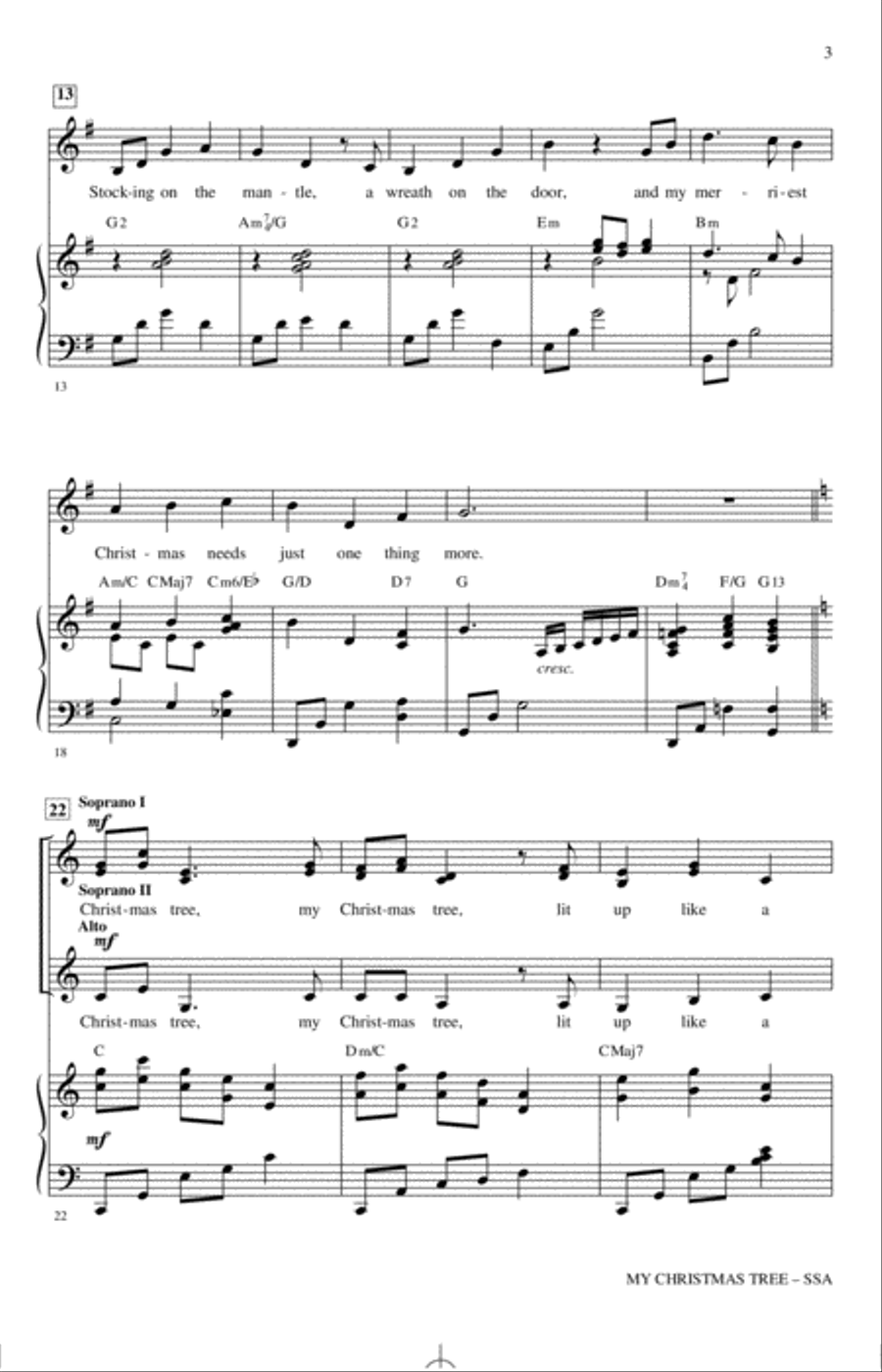 My Christmas Tree SSA scores gallery preview page 2
