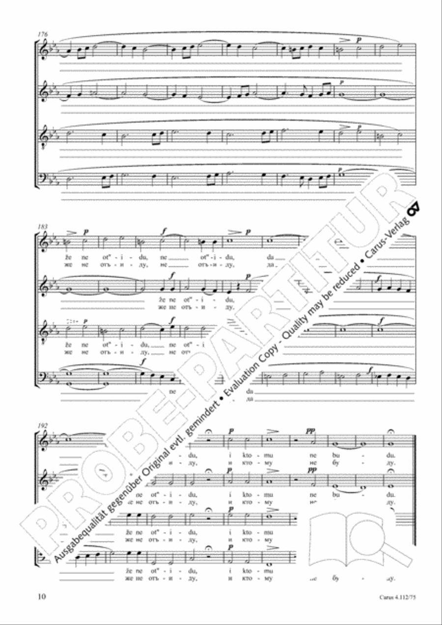 O Lord, make me to know mine end (Skazy mi, Hospodi, koncinu moju) 4-Part scores gallery preview page 11