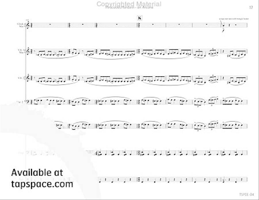 Miraculous Mandarin, The Miraculous Mandarin, The Percussion Ensemble scores gallery preview page 20