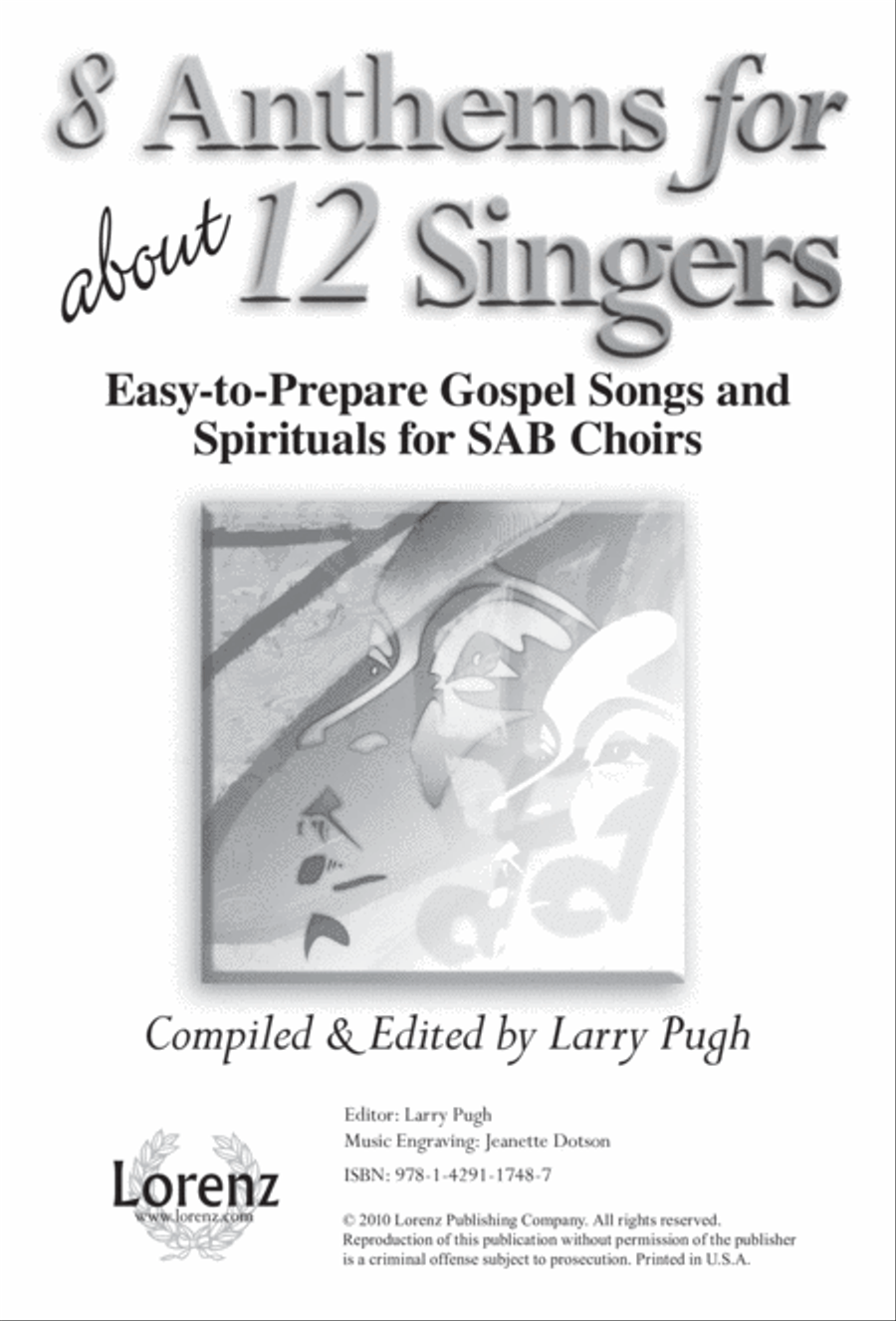 Book cover for 8 Anthems for About 12 Singers