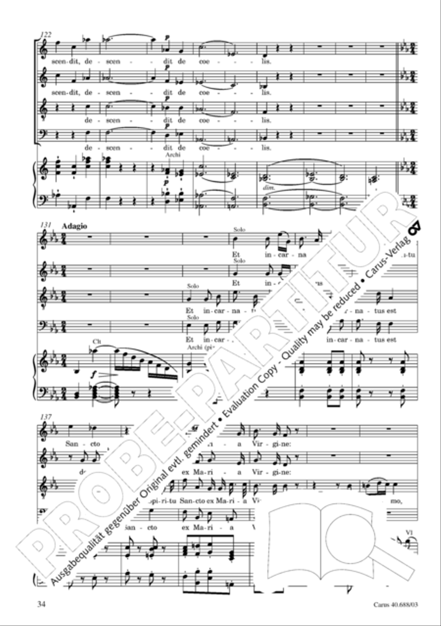 Mass in C Major Mass in C Major 4-Part scores gallery preview page 35