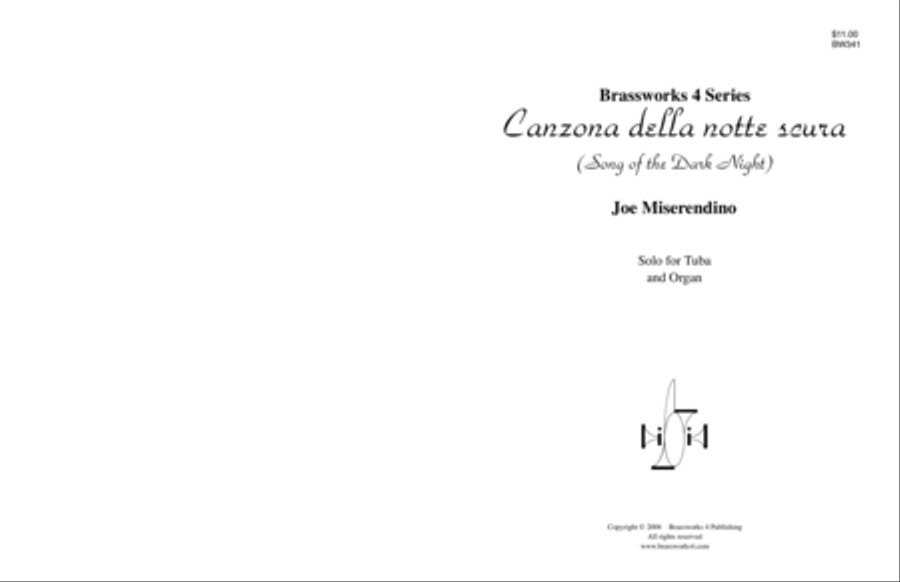 Canzona della notte scura Tuba scores gallery preview page 1