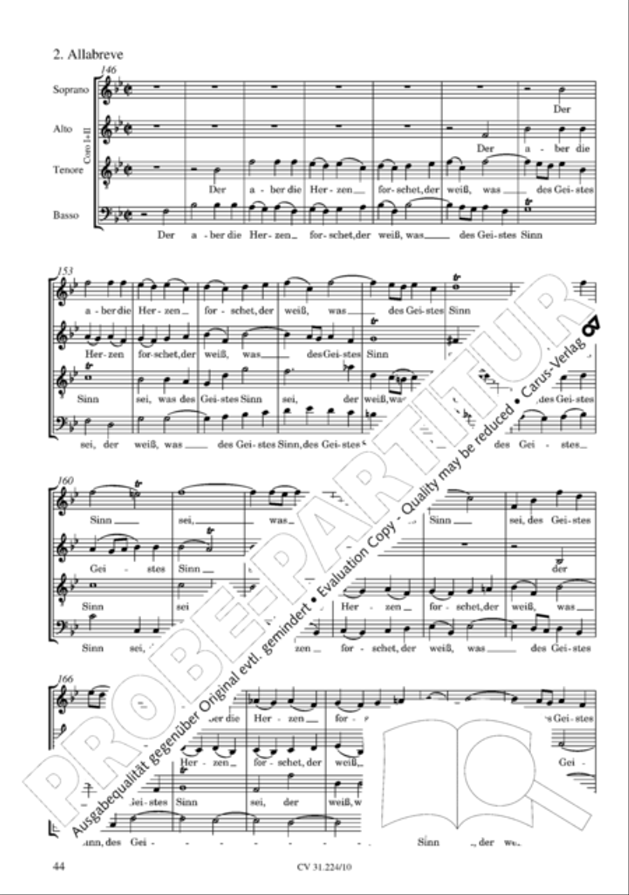 The complete motets (without Bc) Choir scores gallery preview page 51