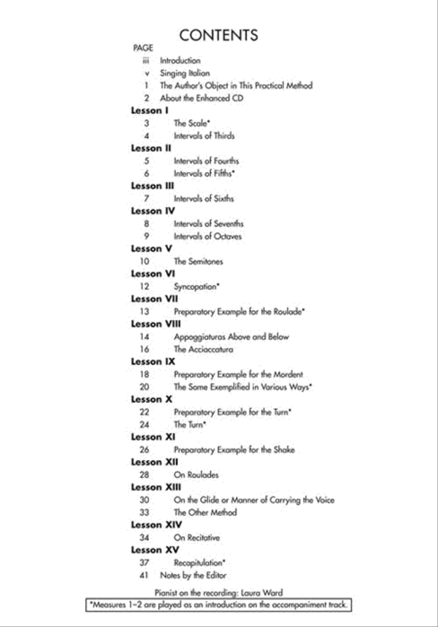 Practical Method of Italian Singing Voice Solo scores gallery preview page 3