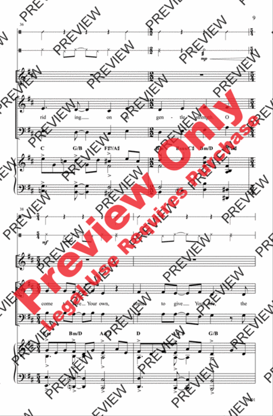 Hosanna! 4-Part scores gallery preview page 9