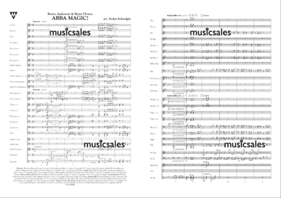 Abba Magic! Concert Band scores gallery preview page 2