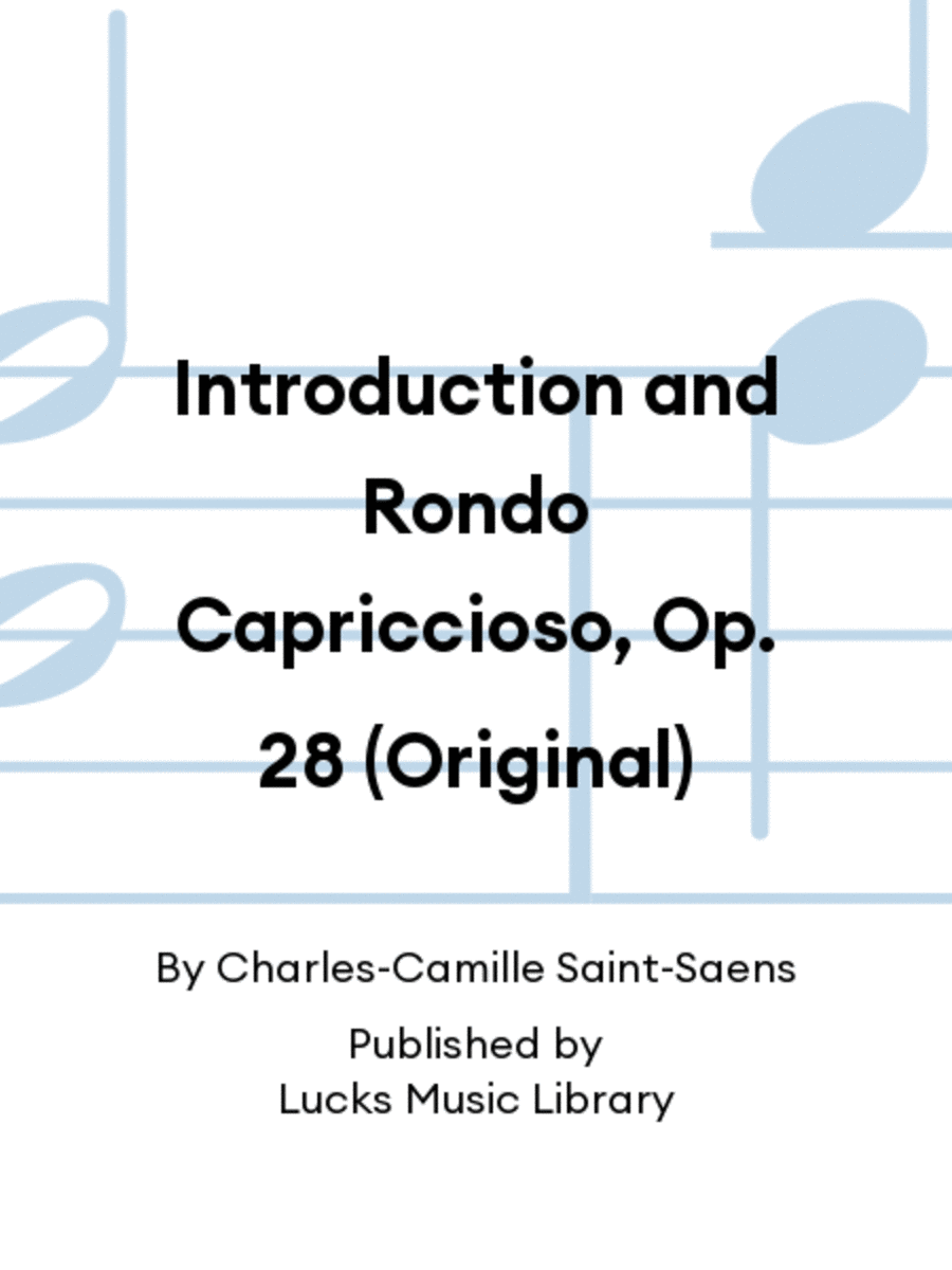Introduction and Rondo Capriccioso, Op. 28 (Original)